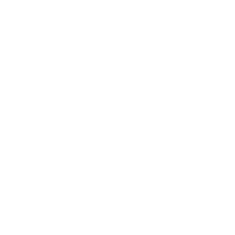 Weißes Linien-Icon einer Autobatterie mit einem zentralen Recycling-Symbol (drei Pfeile im Kreis) auf schwarzem Grund.